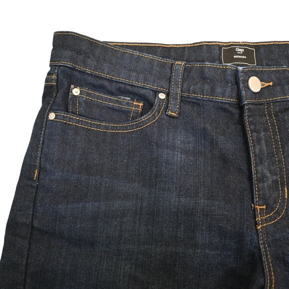 GAP Bermuda Dark Wash Jean Shorts Womens 6/28 - Picture 3 of 9